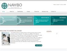 Tablet Screenshot of nawbodelaware.org